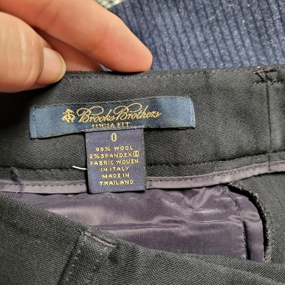 Brooks Brothers Lucia Fit Black Trousers - Picture 2 of 5